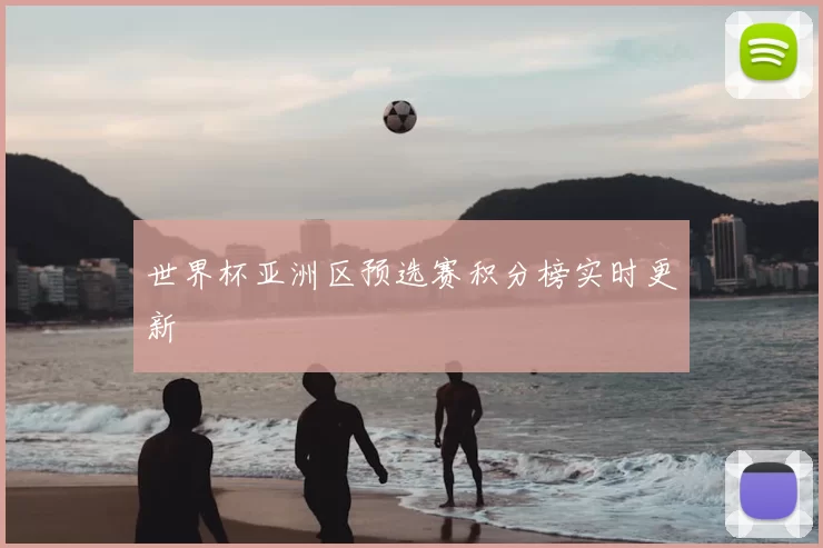 世界杯亚洲区预选赛积分榜实时更新